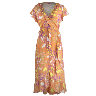 Daniella Wrap Dress Cannes 100% Viscose