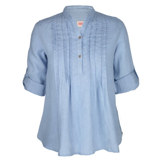 Greta Pintuck Sky Blue Shirt