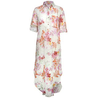 Melissa Shirt Dress Bow 100% Linen