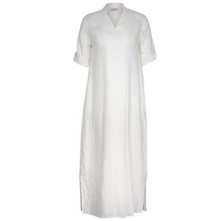 Stephanie Maxi Dress Ivory 100% Linen