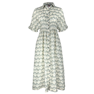 Tanya Tuck Shirt Dress  Fleurs 100% Linen