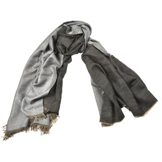 T540 Reversible  Black/Grey Shawl