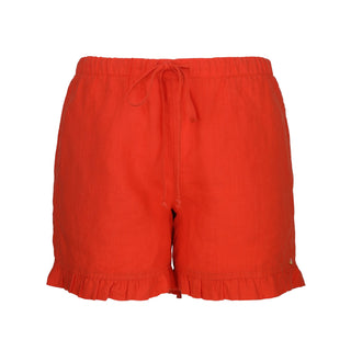 Wendy Ruffle Hem Orange Short