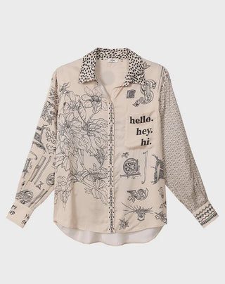 Isabel Mixed Print Blossom Shirt