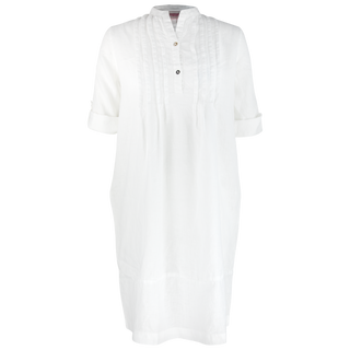 Anne Midi Dress White 100% Linen