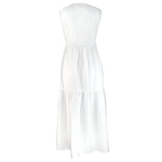 Charlotte White Tiered Dress