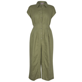 Gemma Jumpsuit Saige Green 100% Linen