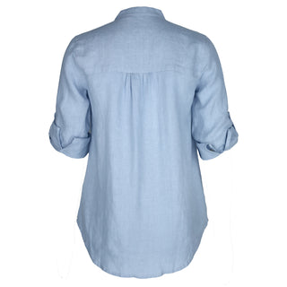 Greta Pintuck Sky Blue Shirt