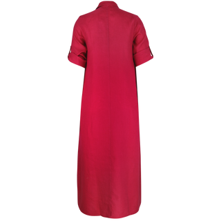 IS Juniper Collar Kaftan  Fuschia