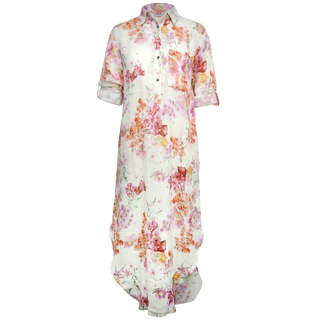 Melissa Shirt Dress Bow 100% Linen