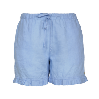 Ruffle Short Sky 100% Linen