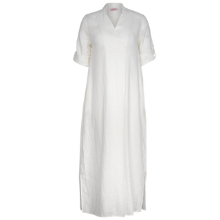 Stephanie Maxi Dress Ivory 100% Linen