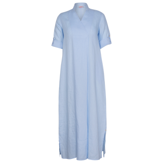 Stephanie Maxi Dress Sky 100% Linen