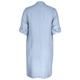 Trisha Pleat Cocoon Sky Blu Dress