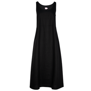 Florence Maxi Dress  Black 100% Linen
