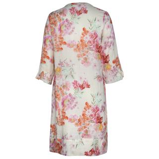 Olivia Midi Dress Bow 100% Linen