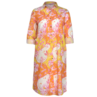 Jilly Middi Shirt Dress Trau 100% Cotton