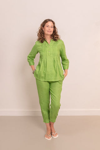 The Gerri Pants Apple 100% Linen