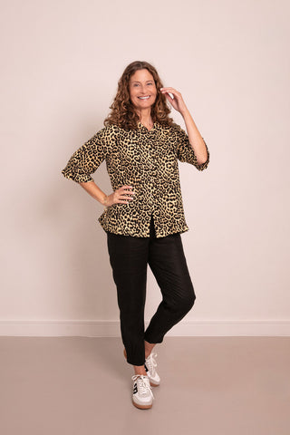 The Gerri Pants Black 100% Linen