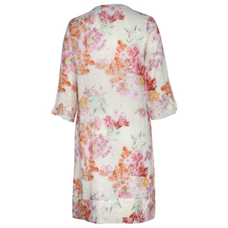 Olivia Midi Dress Bow 100% Linen