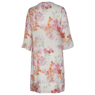 Olivia Midi Dress Bow 100% Linen