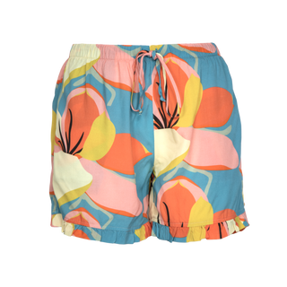 Ruffle Short Saves 100% Viscose