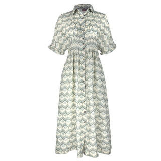 Tanya Tuck Shirt Dress  Fleurs 100% Linen