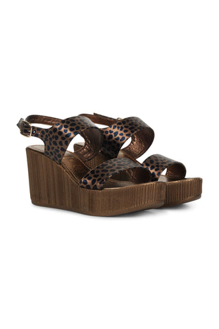 Leonora Wedges Light Chestnut