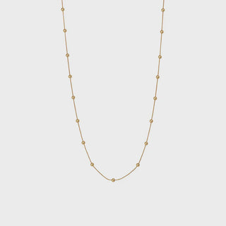 Essentials Silence Necklace - Matt gold plated - 100 CM
