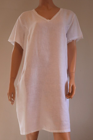linen printed Jane dress