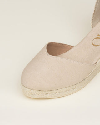 Lina Low Wedge Espadrilles Sand