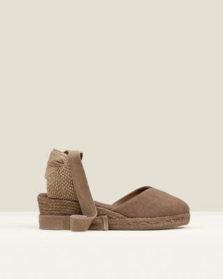 Lina Low Wedge Espadrilles Brown