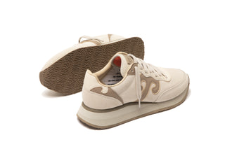 Master All Suede Trainer Snow White, Macchiato Milk.