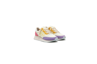 Master Purple Haze, Mineral Yellow and Slate Rose suede Trainer