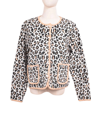 Gianna Animal Beige Gilet