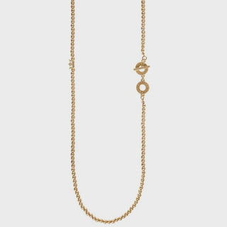 Essentials new Boho Necklace - Matt gold plated - 90 CM