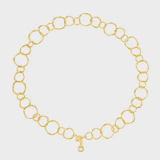 Diva Necklace Matt Gold Plated 82CM