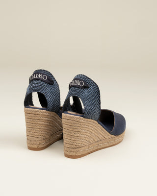 Nara Mid Wedge Espadrilles Navy