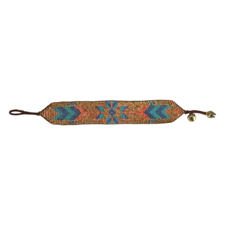 Wide pastel mix-star arrows beaded bracelet