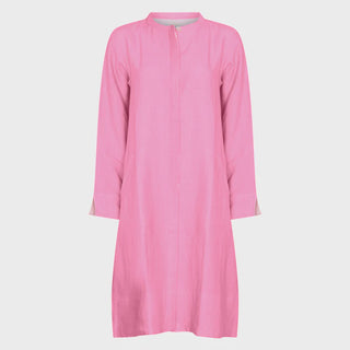 NOLOGO Super mix blush pink linen coat dress