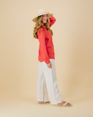 Ella Mandarin Tab Shirt