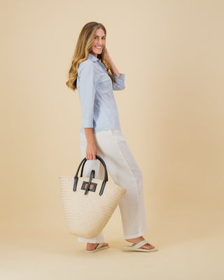 Sadie Blue  3/4 Sleeve Shirt