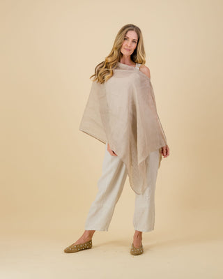 TYRA Natural Poncho
