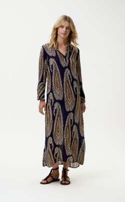 Long Genie Provence Navy Paisley