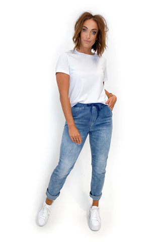 THZ Tie Front Jogger Jean