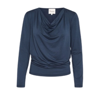VistaMW Waterfall Dark Sapphire Blue Blouse