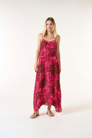 San sebastian hot coral antoinette slip