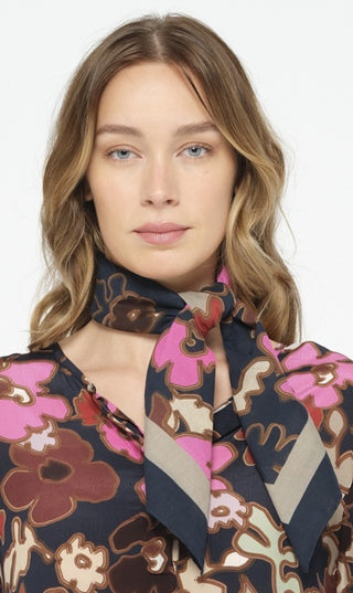 Little bay Navy Scarf