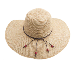 Amy Raffia Capeline  Hat Natural 58cm
