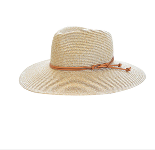 Kasai Wide Brim Fedora Hat Natural 58cm